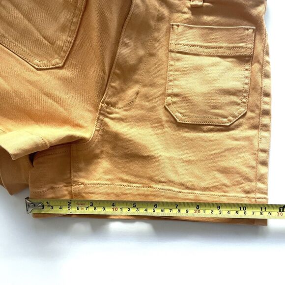 EVERLANE Women’s The Patch Pockets Shorts High Rise Apricot Orange - Picture 9 of 10